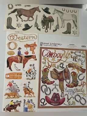 Western Stickers Lot for Crafting